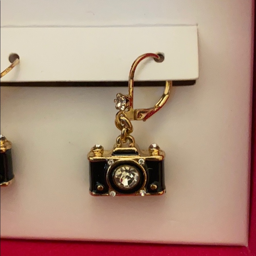 Betsey Johnson Camera earrings
